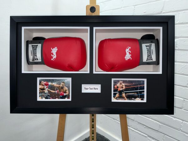 Boxing Glove Display Case 3D Box Frame Double Upright